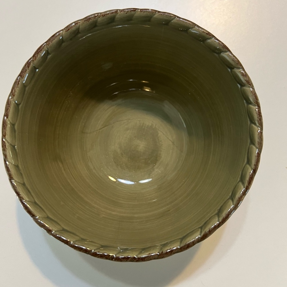 Artimino Tuscan Countryside Green Cereal/Soup Bowl - Picture 3 of 7